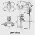 Vòi Chậu Lavabo Inax LFV-111S Nóng Lạnh Chậu 3 Lỗ Vòi Lavabo
