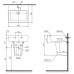 Chậu Rửa Mặt Lavabo TOTO LHT328C#XW Chữ Nhật Treo Tường Chân Ngắn - Tuấn Đức