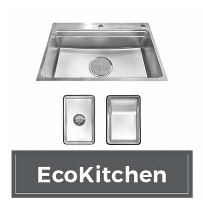 Chậu Rửa Chén Malloca LINEN MS7750SS Inox 304 1 Hộc 