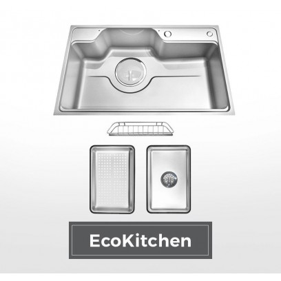 Chậu Rửa Chén Malloca LINEN MS8048SS Inox 304 1 Hộc 