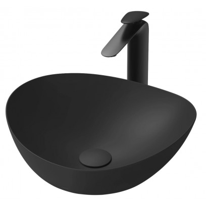 Chậu Rửa Lavabo TOTO LT4704G17#MBL Đặt Bàn Màu Đen Mờ 420x460x177 mm