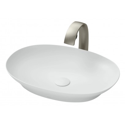 Chậu Rửa Mặt Lavabo TOTO LT4706#MW Đặt Bàn Màu Trắng Mờ 600x420 mm