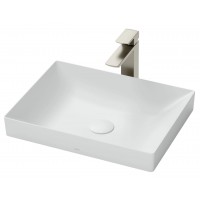 Chậu Rửa Mặt Lavabo TOTO LT4715G17#MW Đặt Bàn Màu Trắng Mờ 500x380 mm