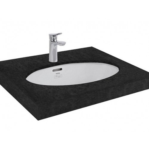 Chậu rửa mặt lavabo TOTO LT548 XW âm bàn đá oval 600x420 mm - Tuấn Đức