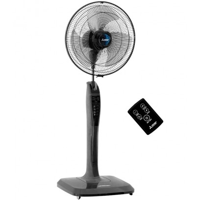 Quạt cây đứng Mitsubishi Electric LV16-RB CY-GY xám đậm điều khiển từ xa