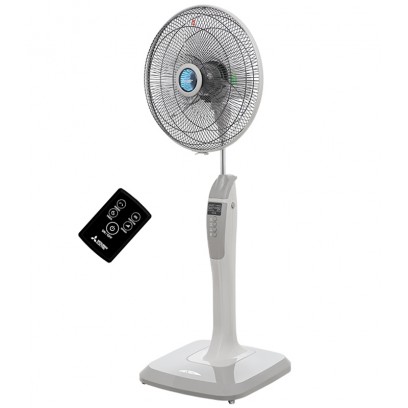 Quạt cây đứng Mitsubishi Electric LV16-RB SF-GY xám nhạt điều khiển từ xa