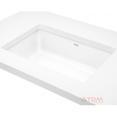Chậu rửa mặt lavabo TOTO LW1555BA#XW âm bàn 588x380mm