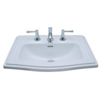 [CLC] Chậu Rửa Mặt Lavabo TOTO LW781J#W Dương Vành 3 Lỗ
