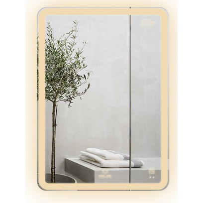 Gương Led GLS M35R36 Dòng M Ánh Sáng Ngoài Hình Chữ Nhật 50x70 cm