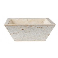 Chậu Rửa Mặt Lavabo Kanly MAR051I Đặt Bàn Đá Marble 400x160 mm