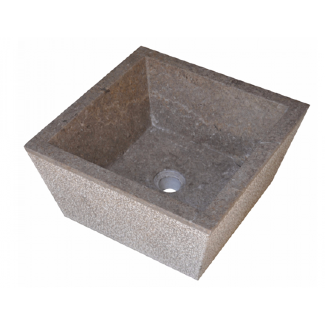 Chậu Rửa Mặt Lavabo Kanly MAR054I Đặt Bàn Đá Marble  400x160 mm - Tuấn Đức