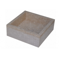 Chậu Rửa Mặt Lavabo Kanly MAR061I Đặt Bàn Đá Marble 400x150 mm