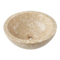 Chậu Rửa Mặt Lavabo Kanly MAR11I Đặt Bàn Đá Marble Tự Nhiên 400x150 mm