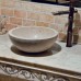 Chậu rửa mặt lavabo đá Kanly MAR11N màu kem đá tự nhiên Marble Botticina