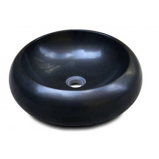 Chậu rửa mặt lavabo đá Kanly MAR122V đen bazan