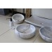 Chậu rửa mặt lavabo đá Kanly MAR123N marble trắng vân mây tự nhiên