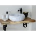 Chậu rửa mặt lavabo đá Kanly MAR123N marble trắng vân mây tự nhiên