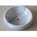 Chậu rửa mặt lavabo đá Kanly MAR123N marble trắng vân mây tự nhiên