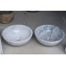 Chậu rửa mặt lavabo đá Kanly MAR133N marble trắng Ý (Italia)