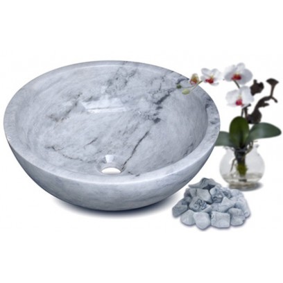 Chậu Rửa Mặt Lavabo Kanly MAR133N Đặt Sàn Trắng Vân Mây