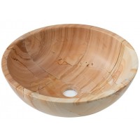 Chậu Rửa Mặt Lavabo Kanly MAR13N Đặt Bàn Đá Marble Tự Nhiên 400x140 mm