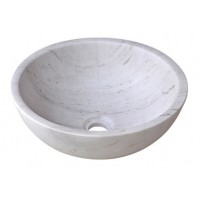 Lavabo Kanly MAR13V Đặt Bàn Đá Trắng Sữa 400x150 mm