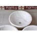 Chậu rửa mặt lavabo đá Kanly MAR13V marble trắng sữa