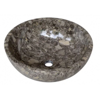Chậu Rửa Mặt Lavabo Kanly MAR14I Đặt Bàn Đá Marble Tự Nhiên 400x150 mm