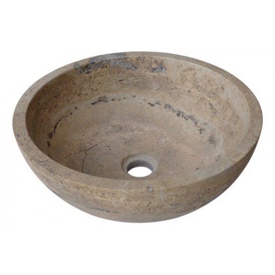 Chậu rửa mặt lavabo đá Kanly MAR14V marble vàng socola