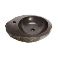 Chậu Rửa Mặt Lavabo Kanly MAR15HI Đặt Bàn Đá Cuội Tự Nhiên 