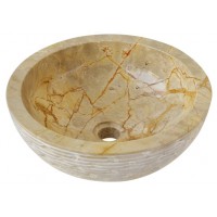 Lavabo Kanly MAR16Bi Đặt Bàn Đá Tự Nhiên Cappuccino Marble  400x150 mm