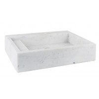 Chậu Rửa Mặt Lavabo Kanly MAR23V Đặt Bàn Đá Marble 450x350 mm
