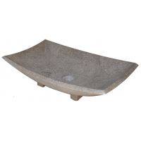 Chậu Rửa Mặt Lavabo Kanly MAR24I Đặt Bàn Đá Marble 600x400mm