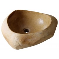 Lavabo Đặt Bàn Kanly MAR25D Đá Cuội Tự Nhiên 450x170 mm