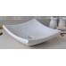 Chậu rửa mặt lavabo đá Kanly MAR33V trắng sữa