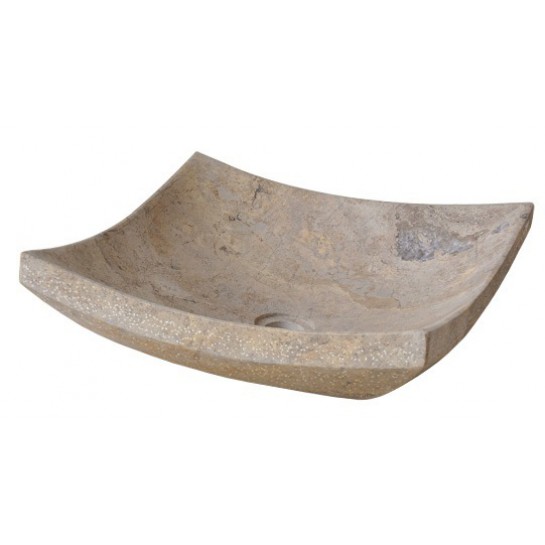 Chậu rửa mặt lavabo đá Kanly MAR34V vàng socola