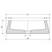 Chậu rửa mặt lavabo đá Kanly MAR42V marble đen bazan