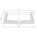 Chậu rửa mặt lavabo đá Kanly MAR43V marble trắng sữa