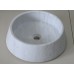 Chậu rửa mặt lavabo đá Kanly MAR43V marble trắng sữa