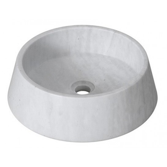 Chậu rửa mặt lavabo đá Kanly MAR43V marble trắng sữa