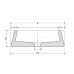 Chậu rửa mặt lavabo đá Kanly MAR44V marble vàng socola