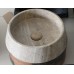 Chậu rửa mặt lavabo đá Kanly MAR44V marble vàng socola