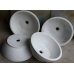 Chậu rửa mặt lavabo đá Kanly MAR53V trắng sữa Qùy Hợp