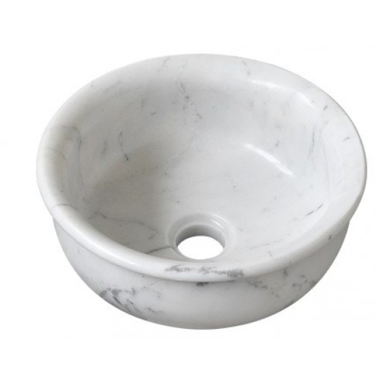 Chậu rửa mặt lavabo đá Kanly MAR63V marble trắng vân mây tự nhiên