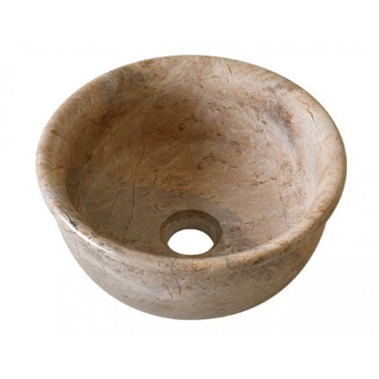 Chậu rửa mặt lavabo đá Kanly MAR64V marble vàng socola