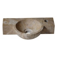Chậu Rửa Mặt Lavabo Kanly MAR6M014 (MAR6M4V) Đá Tự Nhiên Nâu Socola Treo Tường
