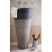Chậu rửa mặt lavabo đá Kanly MAR72 đen đặt sàn