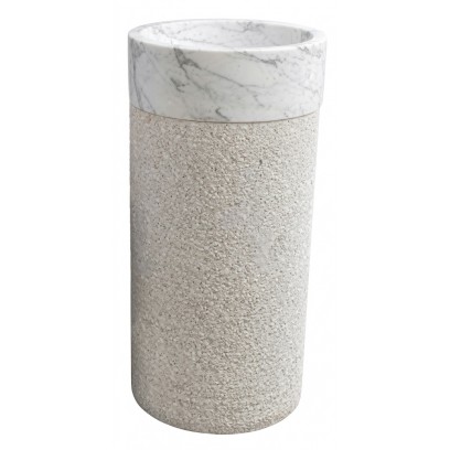 Lavabo Kanly MAR73CV Trụ Đứng Đặt Sàn Đá Tự Nhiên