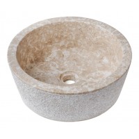 Chậu Rửa Mặt Lavabo Kanly MAR7E1I Đặt Bàn Đá Marble 400x150 mm