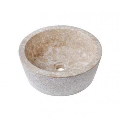 Chậu Rửa Mặt Lavabo Kanly MAR7E1I Đặt Bàn Đá Marble 400x150 mm